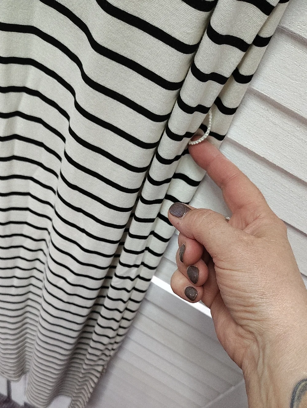 Banana Republic Black & White Striped Sleeveless Maxi Dress - Picture 7 of 8
